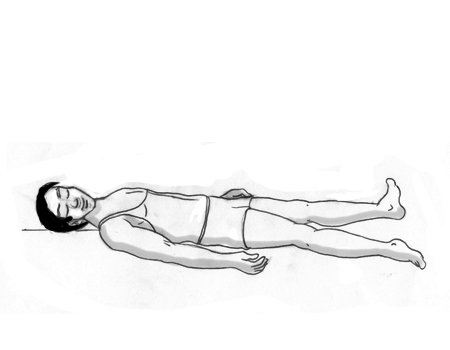 Girl Lying Shavasana Yoga Corpse Pose Stock Illustration 1111663220   Shutterstock